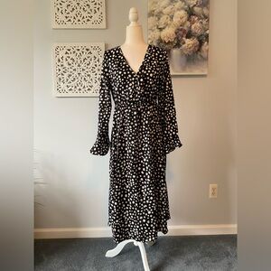 Beachsissi Long Sleeve V Neck Dress